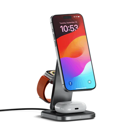 Satechi 3-in-1 Foldable Qi2 Stand